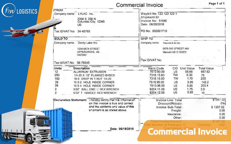 Commercial Invoice là gì? Những chức năng chính của Hóa đơn thương mại 8 Commercial Invoice