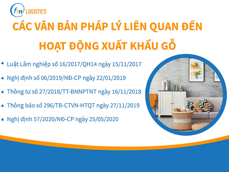 Quy trình xuất khẩu hàng nội thất gỗ đi Nhật Bản chi tiết 14 Chính sách mặt hàng gỗ xuất khẩu