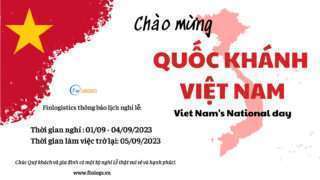Finlogistics thông báo nghỉ lễ Quốc Khánh