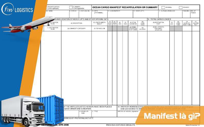 Manifest là gì? Hướng dẫn tất tần tật các bước kê khai E-Manifest 5 Manifest là gì?