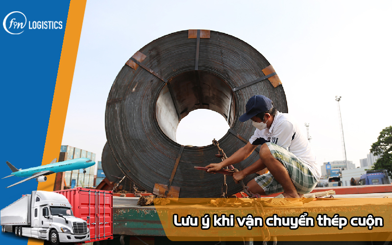 Những lưu ý quan trọng khi vận chuyển thép cuộn trên container 10 Van-chuyen-thep-cuon
