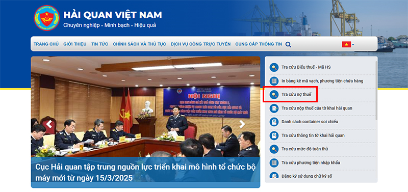 Hướng dẫn các bước tra cứu nợ thuế và nộp thuế Hải Quan cho doanh nghiệp 10 Tra-cuu-no-thue-hai-quan