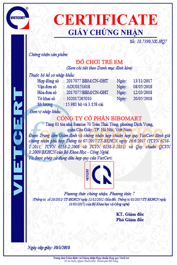 Hướng dẫn các bước thực hiện chứng nhận hợp quy đồ chơi trẻ em mới nhất 10 Chung-nhan-hop-quy-do-choi-tre-em